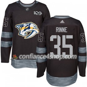 Adidas Maillot de Hockey Nashville Predators Pekka Rinne 35 1917-2017 100th Anniversary Noir Authentic - Homme